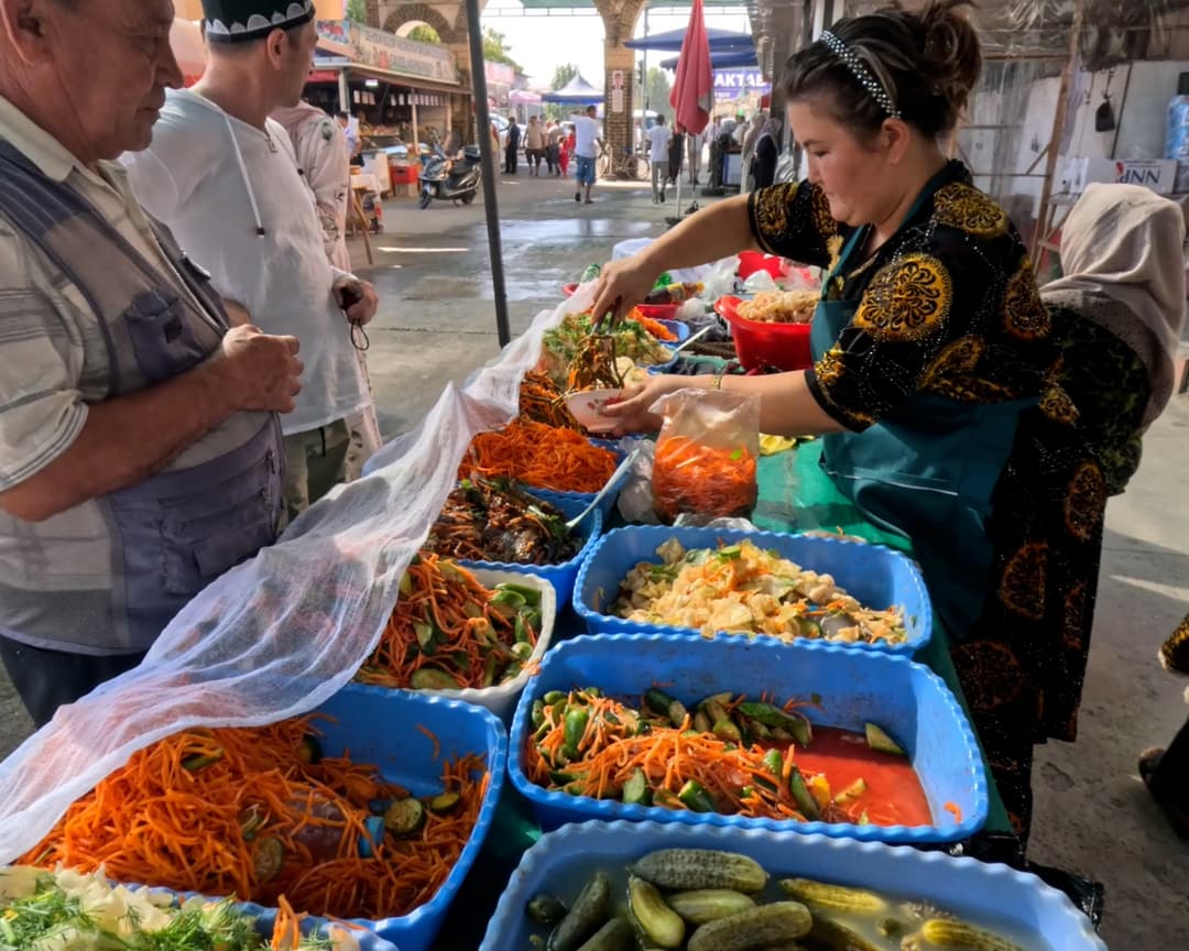 Traditional food and shared table